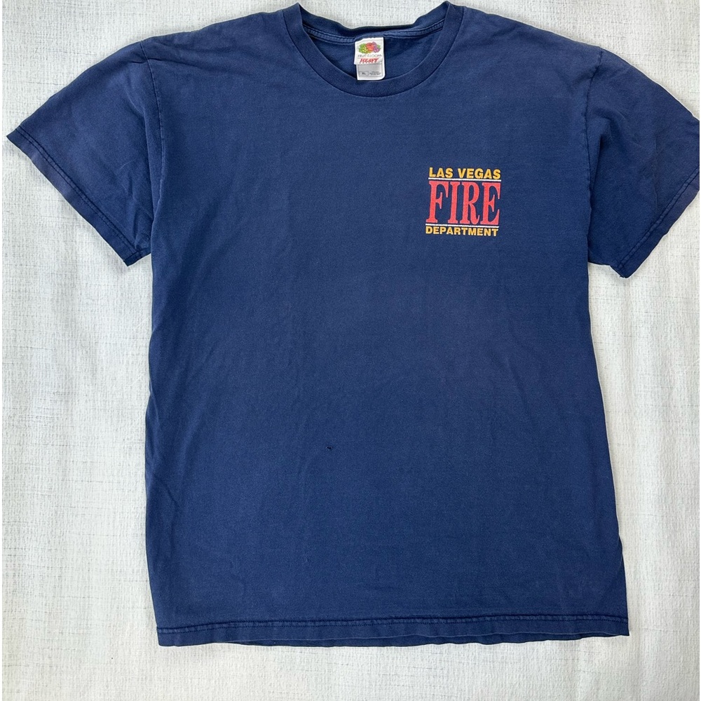 Las Vegas Fire Department Navy blue short sleeve tee size XL